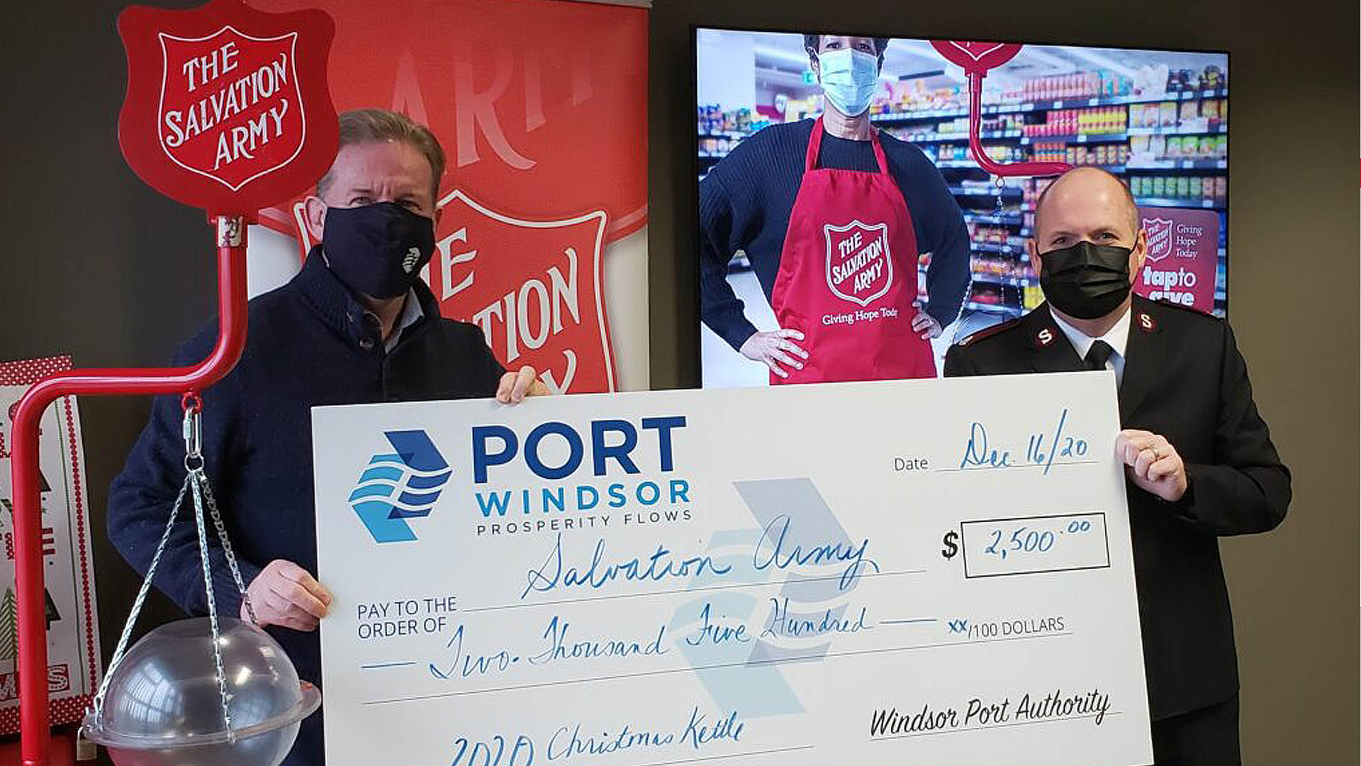 Media Release: The Salvation Army Red Kettle Donation